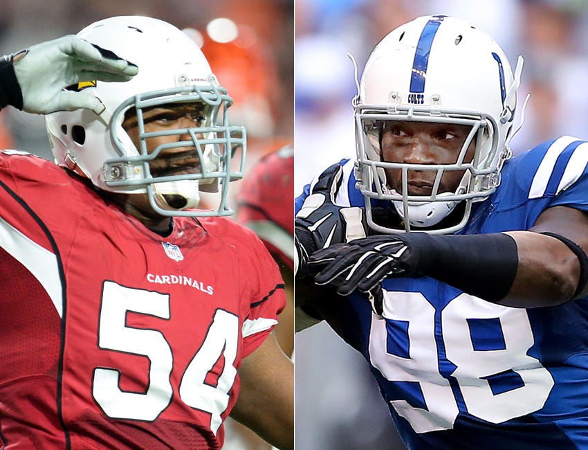 Dwight Freeney and Robert Mathis: Still pushing each other